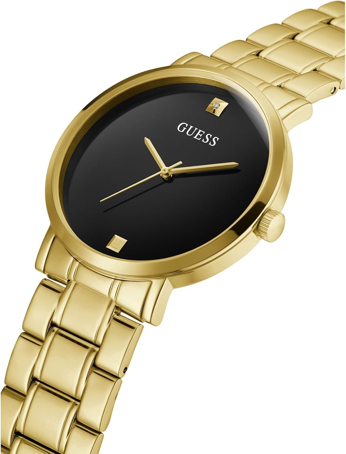 Guess Stainless Steel Genuine Diamond Dial Watch