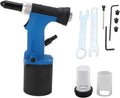 Rivet Nut Tool, Self-Suction Alloy Steel 1/4 Inch Inlet Pneumatic Rivet Nut Gun, for Metal Sheet