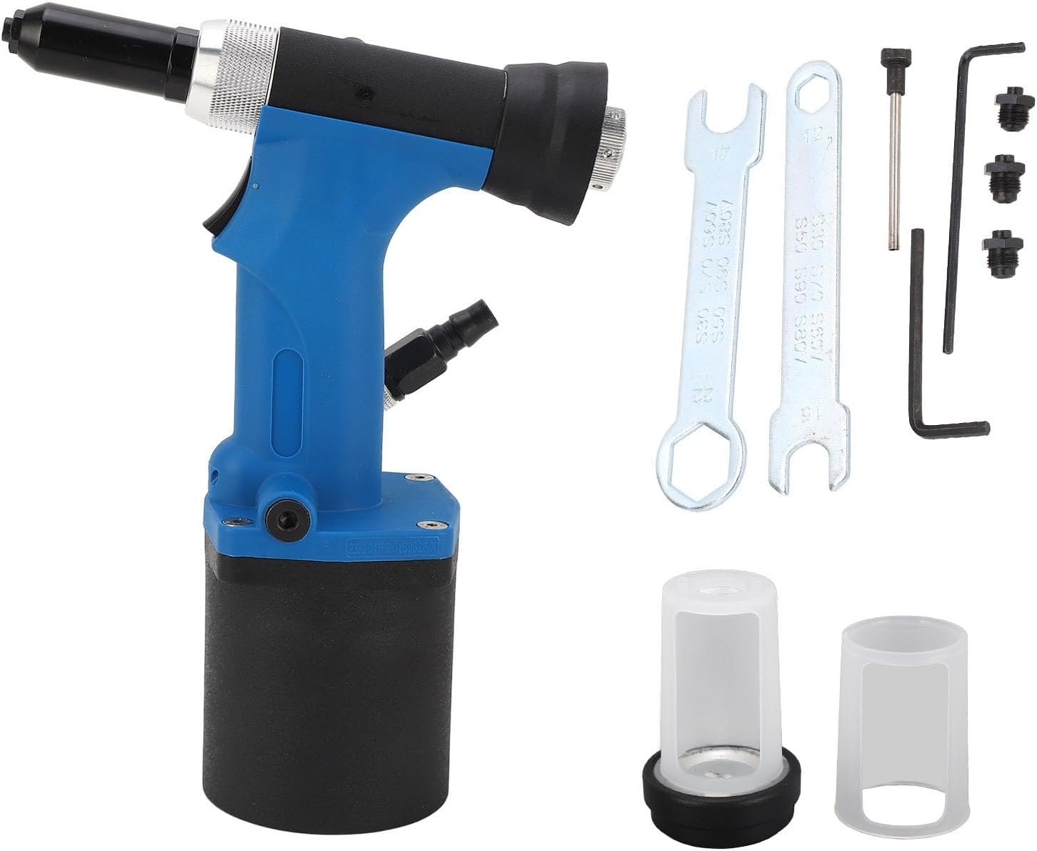 Rivet Nut Tool, Self-Suction Alloy Steel 1/4 Inch Inlet Pneumatic Rivet Nut Gun, for Metal Sheet