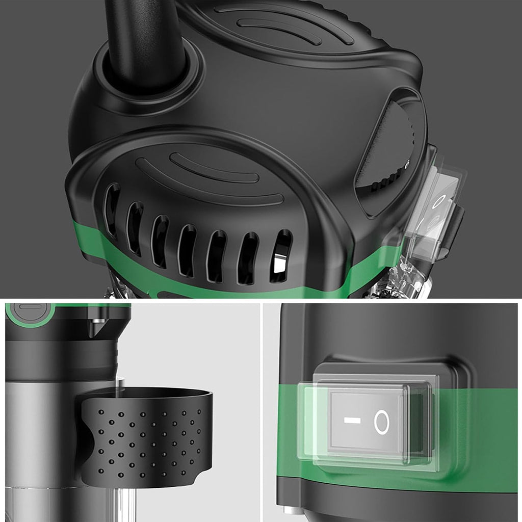 Woodworking Router, 800W 6-Speed Electric Router with Full Copper Motor, Edge Trimming Tool Adjustable Depth, for Slotting Trimming Carving