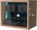 XTELARY Lockable Automatic Watch Winder - 4/6/8/12 Watch Storage, 4 Rotation Modes, Quiet Motor, Backlight
