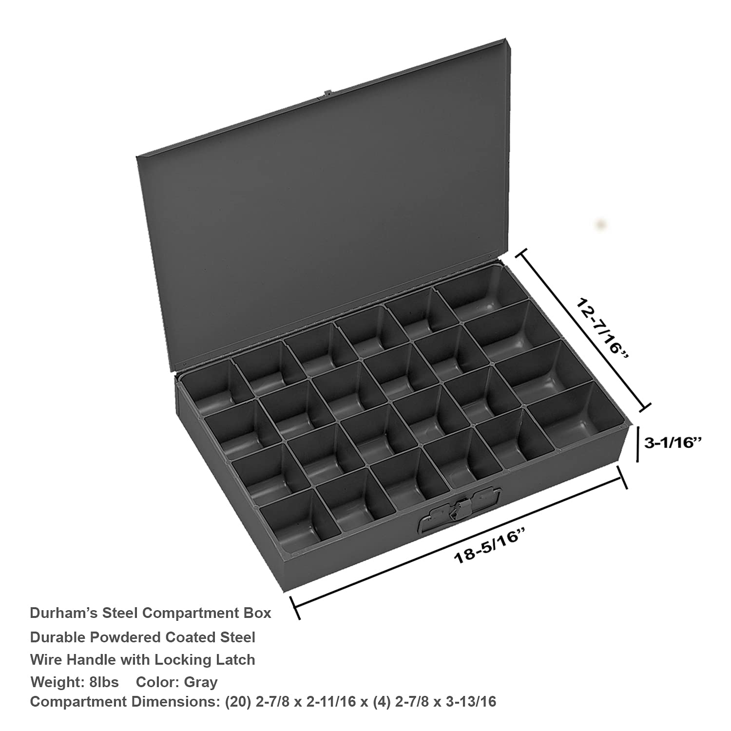 1250 Piece Grade 8 Coarse Thread Hex Head Nut, Bolt, & Washer Drawer Assortment