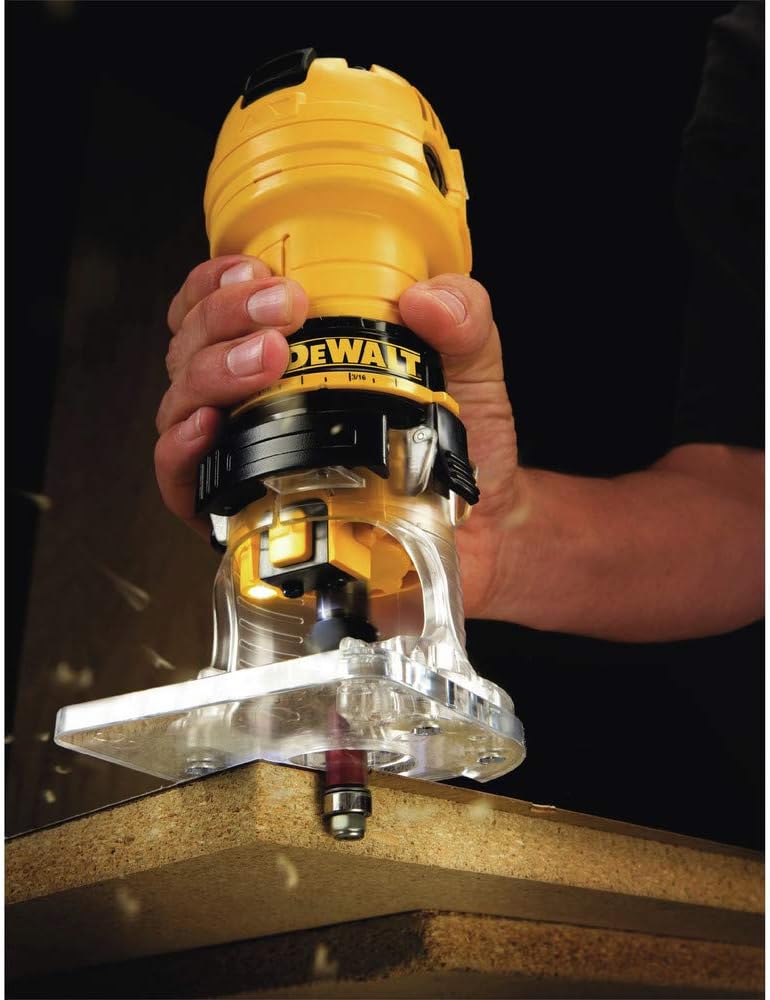 DEWALT DWE6000 4.5-Amp Variable Speed 1/4-Inch Laminate Trimmer