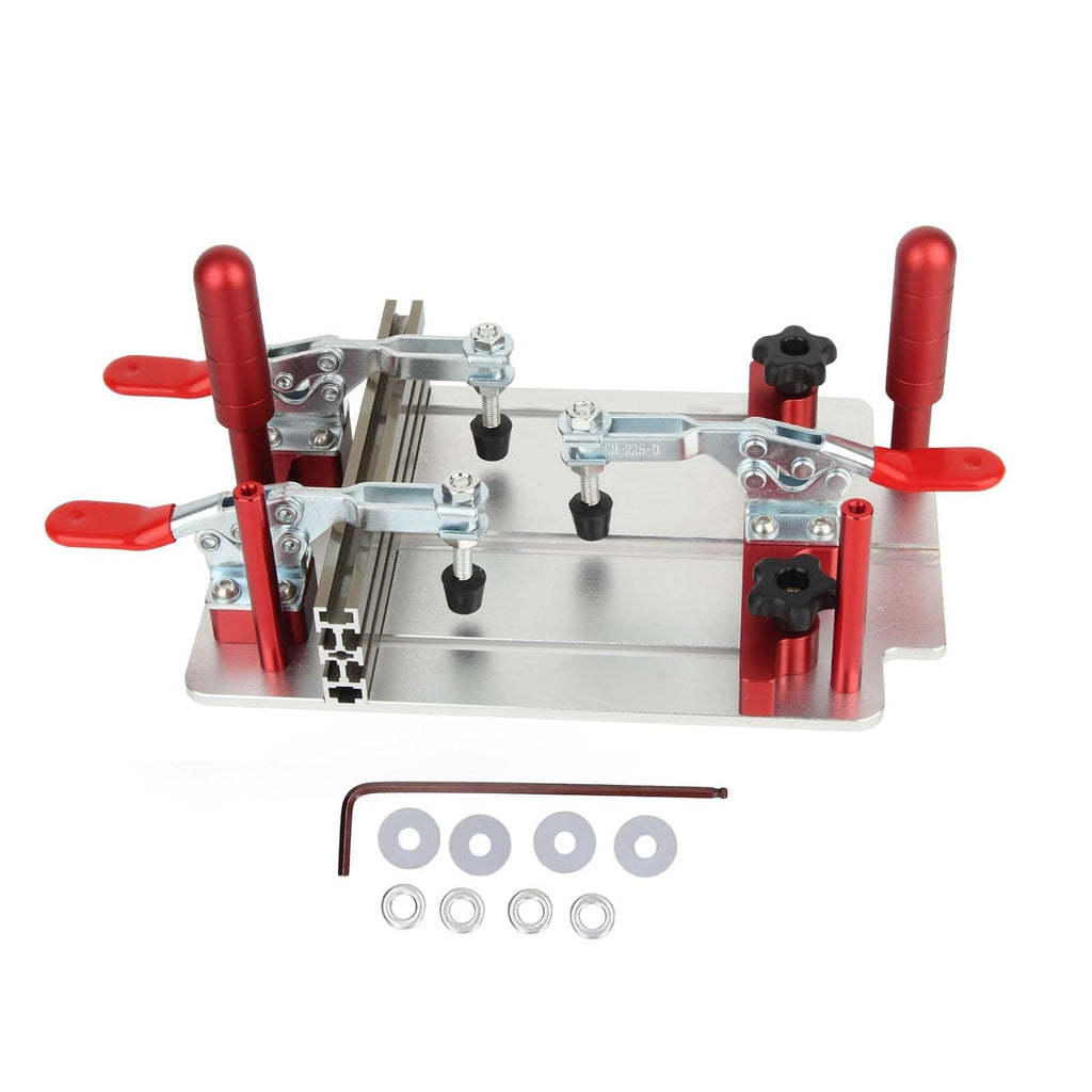 Router Table Coping Sled, Aluminum Router Table Coping Sled, Professional Rail Safety Coping Sled for Cabinet Door