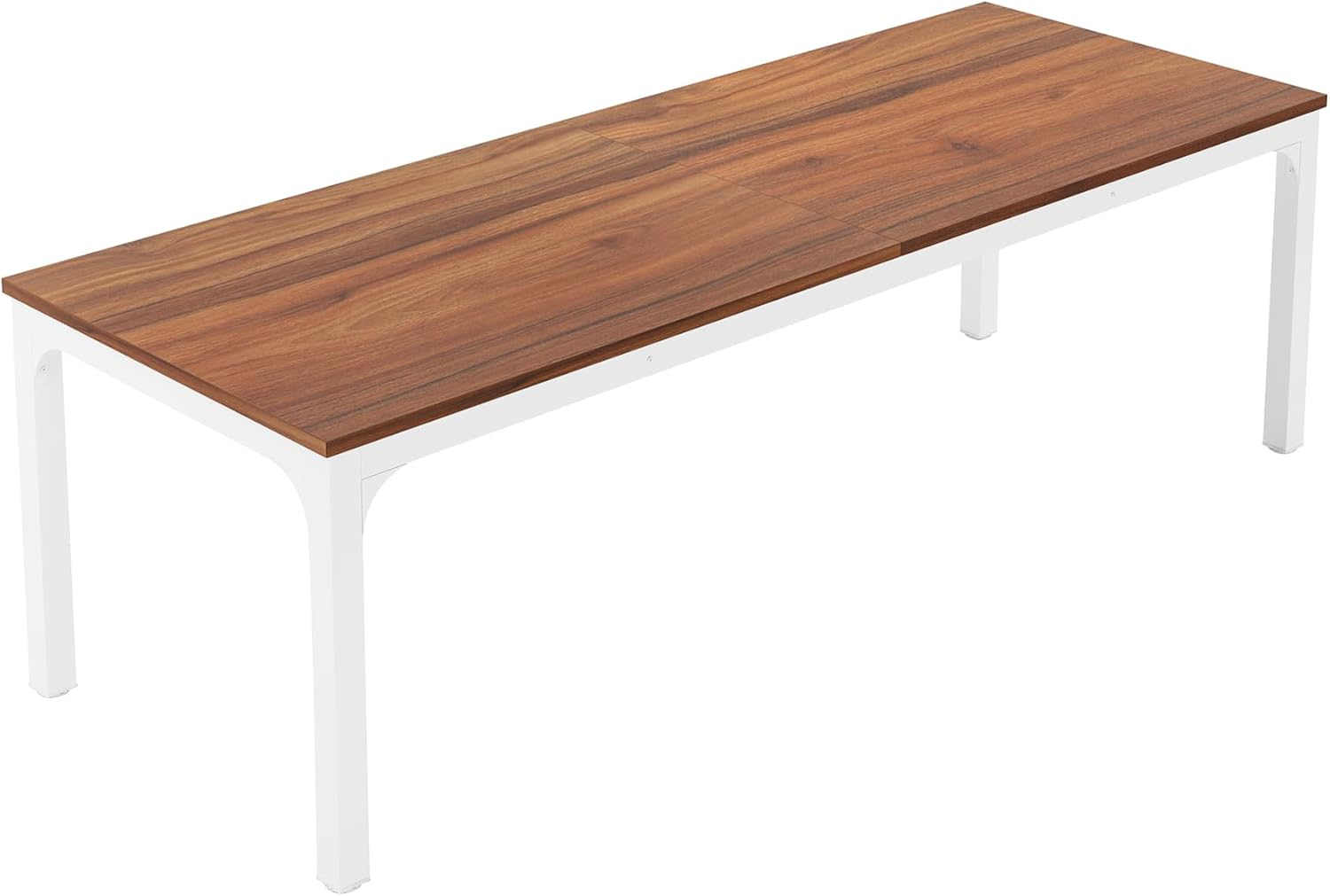 Tribesigns 6.5FT Conference Table, 78.7-Inch Rectangle Meeting Seminar Table, Large Business Tables for 6-8 People (Only Table) (Walnut+White)