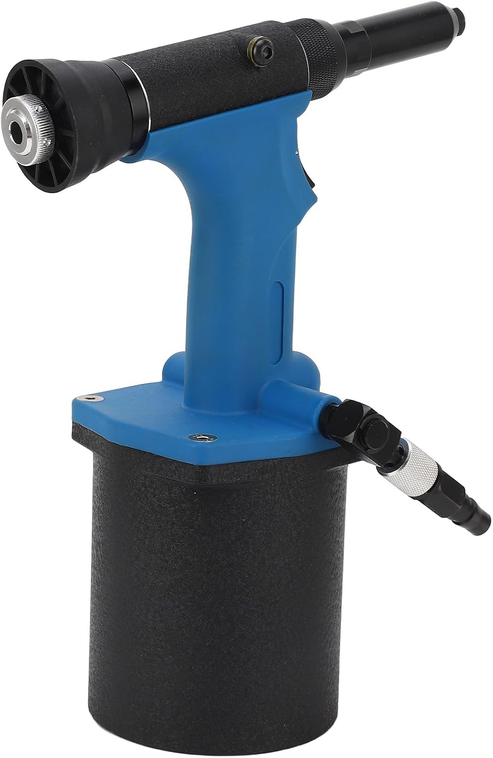 Air Rivet Nut Gun, Alloy Steel Body Pneumatic Rivet Gun 1/4 Inch Intake Metal Sheet Pipe for 5/32 Inch 3/16 Inch 1/4