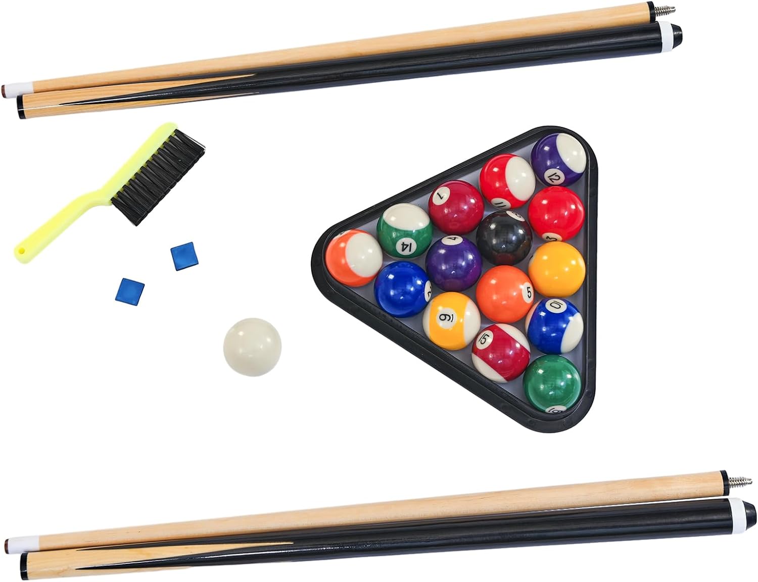 6 ft Pool Table with Table Tennis Top - Black and Red, Space-Saving, Ages, Elegant Design