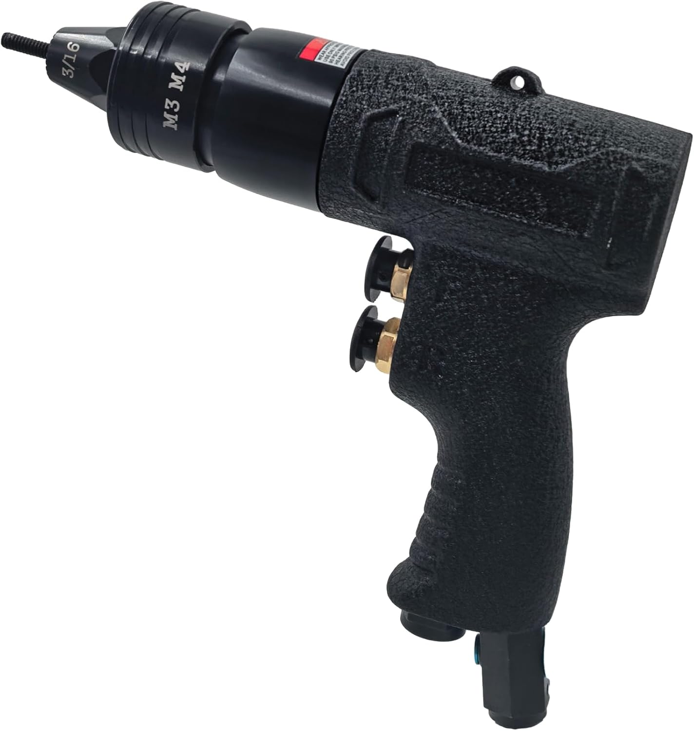 Air Rivet Nut Tool Kit, Pneumatic Pull Nut Setter with 3/16' 5/32' Mandrels for Sheet Metal Fastening Threaded Insert Installation
