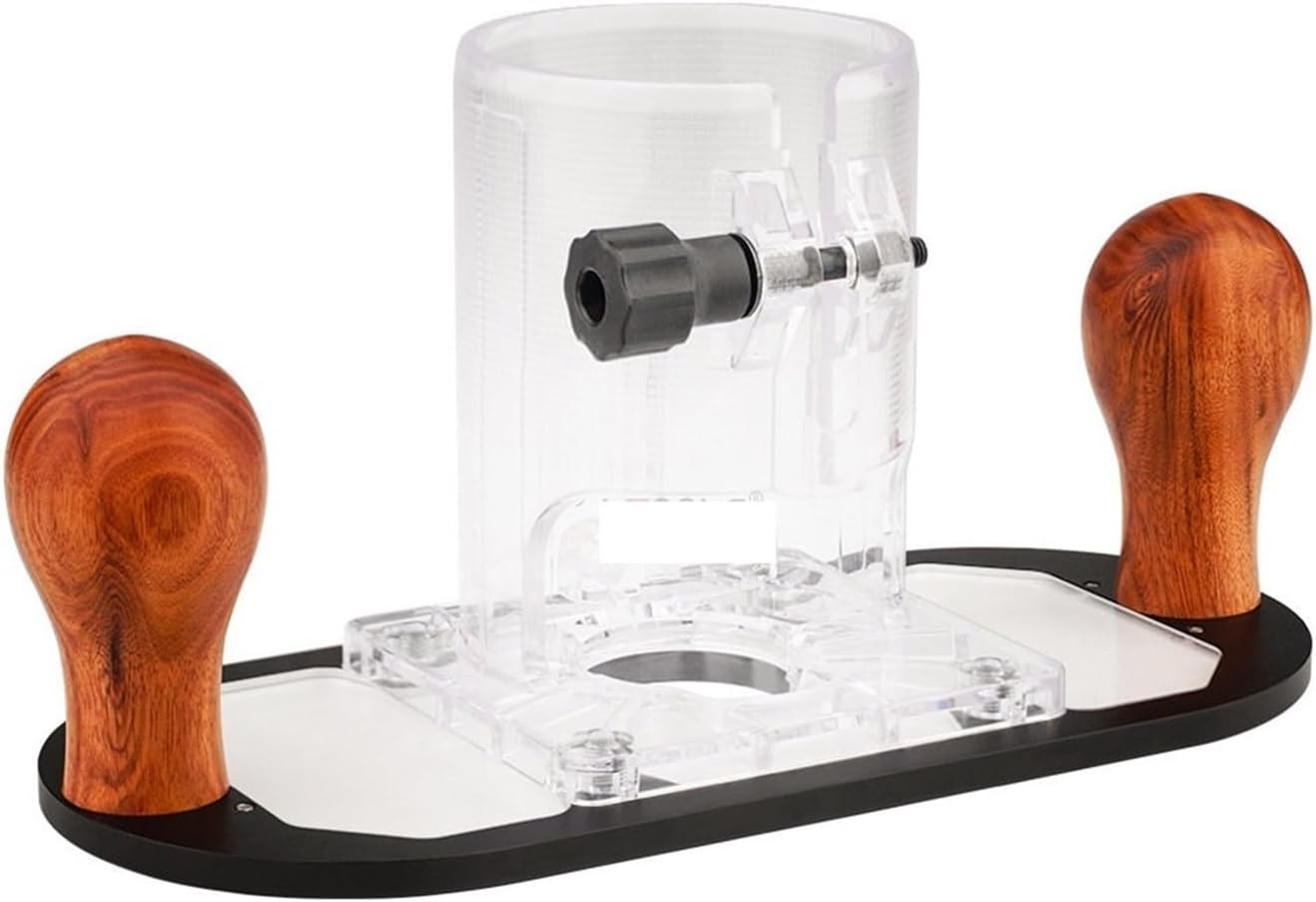 Measurement Tools Trimming Machine Flip Engraving Milling Slotting Aluminum Hand-held Router Plunge Base Advertising Carving Slotted Cutting Portable (Color : Base)