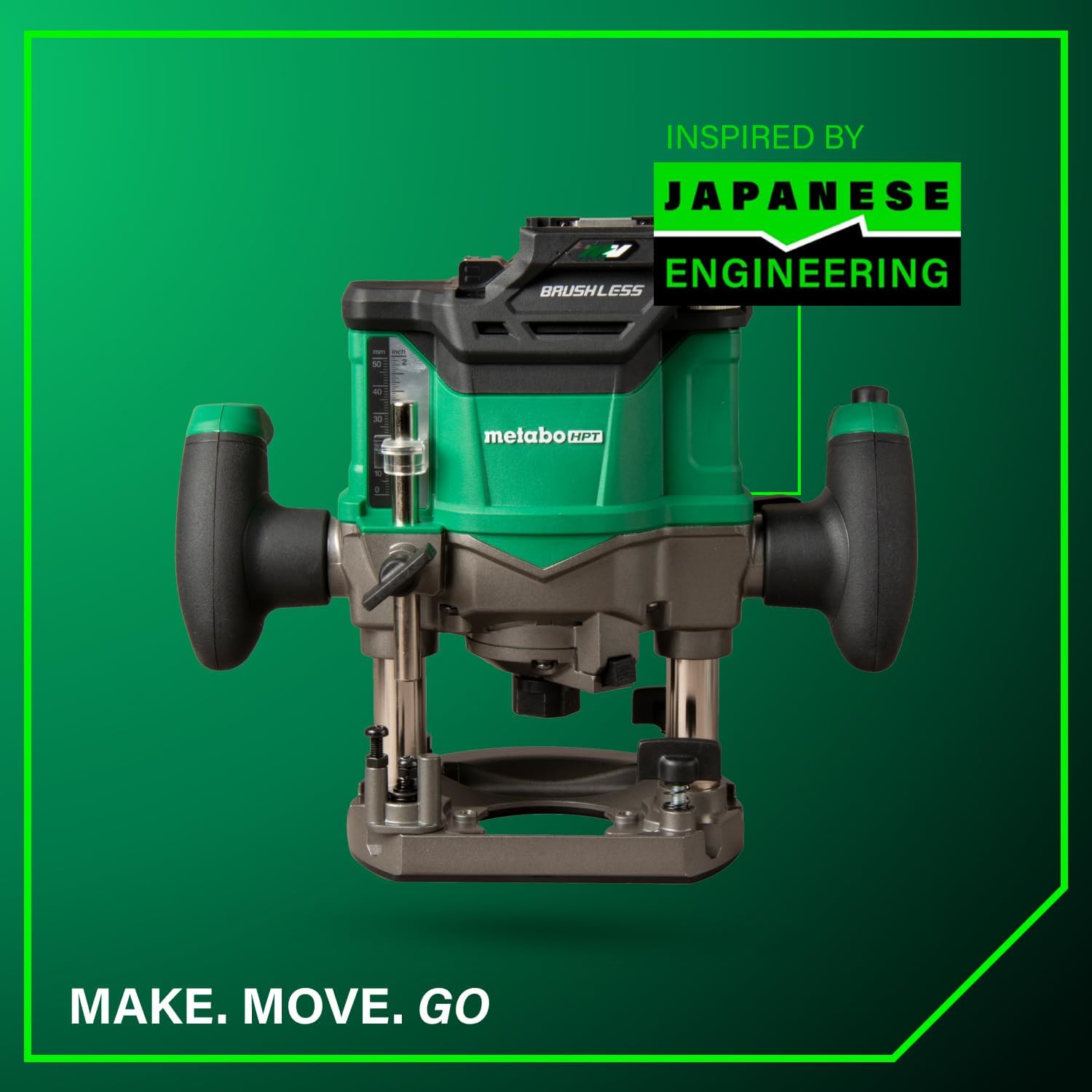 Metabo HPT Cordless Plunge Router, 36V Variable Speed Router, Up to 46 Feet per Minute, Lightweight Design, LED Work Light, 2020 Pro Tools Innovation Award Winner, Tool Body Only, M3612DAQ4