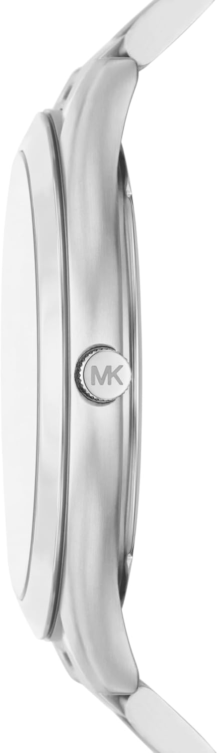 Michael Kors MK9122 - Slim Runway Three-Hand Beige Gold-Tone Stainless Steel Watch