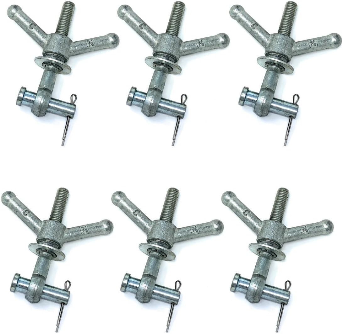 Gloxco Wingnut Assembly for Manways, 5/8' Eye Bolt, 5-1/2' Long, Pack of 6 (WNA-1010-0100-B)