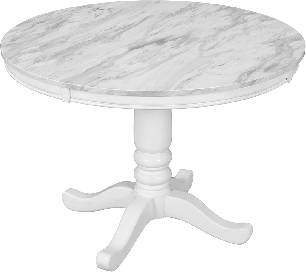 Harper & Bright Designs Dining Table Set - 5 Piece Round Dining Set with 4 Chairs Wood Dining Table Set