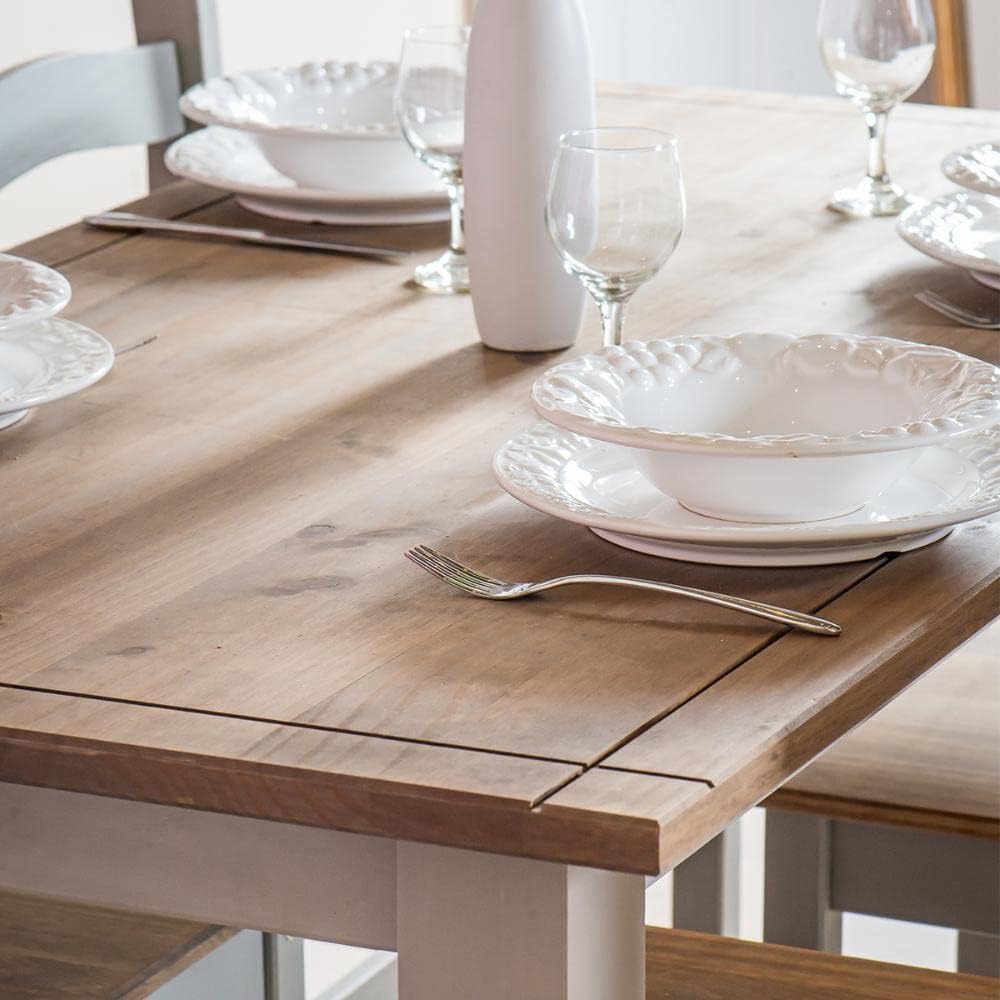 Furniture Dash Rectangular Kitchen & Dining Tables - 4 to 6 Person, Wooden Breakfast Nook & Small Table