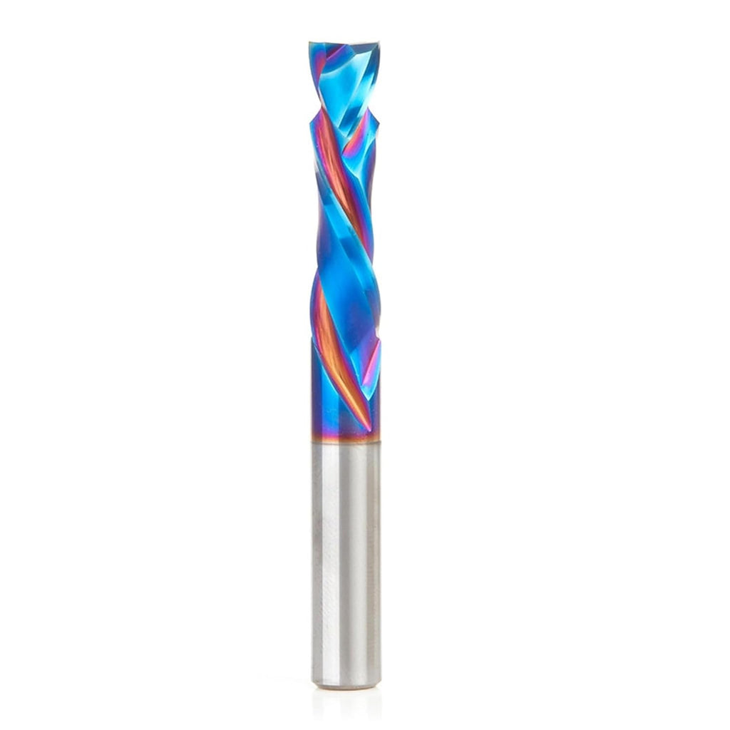 Amana Tool Spektra Extreme Tool Life Coated Solid Carbide CNC Compression Spiral Router Bit, 48308-K, 8mm D x 32mm CH x 8mm Shank x 71mm Long