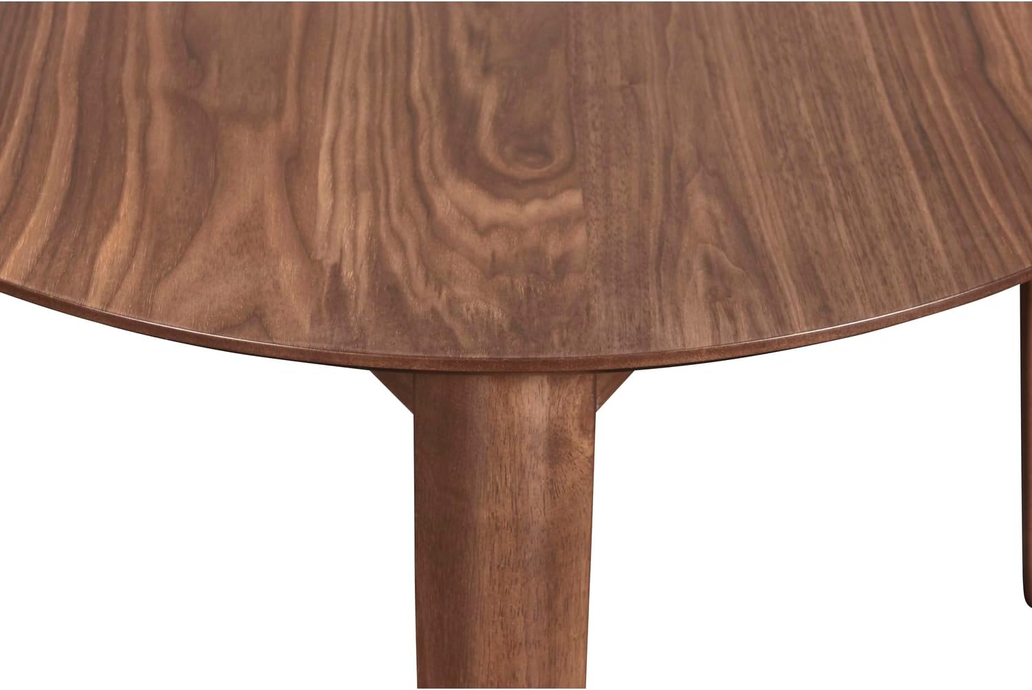 New Classic Furniture Oscar Wood Corner Table, Walnut
