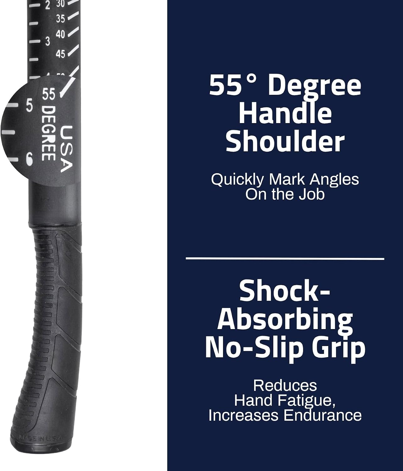 Boss Hammer 12 oz. Construction Grade Ti64 Titanium Hammer with Tough-Fiber Shock-Absorbing Fiberglass Handle - No-Slip Grip, Milled Faced - Made in USA - BH12TIPFM
