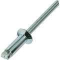 Steel Pop Rivets 3/16' x 1/4' Flat Countersunk Head Blind 6-4 Pack of 500 Fastener Set LS13172F