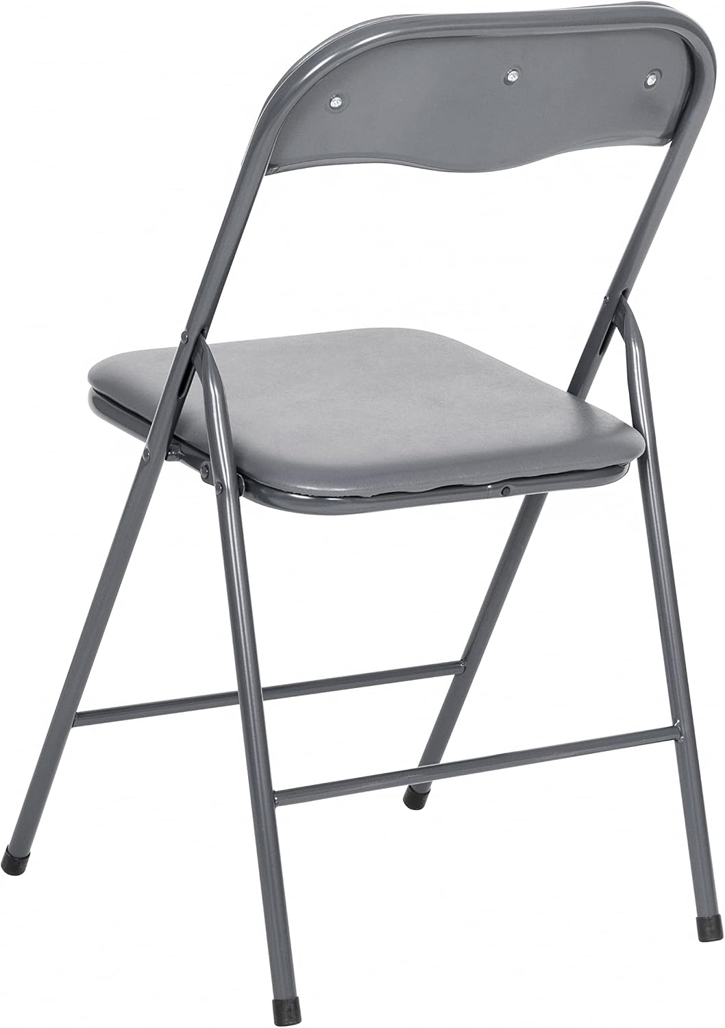 EMMA + OLIVER 5-Piece Multipurpose Folding Card Table and Chairs Set for 4 Players, Padded Top Portable Square Folding Table and Chairs Set, Gray