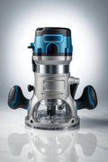Fits Hercules 2-1/4 HP (Max), Corded 12 Amp Variable Speed Fixed Base Router with Plunge Base Kit - 10,000 to 25,000 RPM, Accepts Router Bits with 1/4 in. or 1/2 in. Shanks, LED light, Rubberized Grip