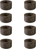 Serene Spaces Living Dark Wood Plant Pot (Set of 12) - 2.8' x 4.5' - Stylish Indoor Wooden Pots Perfect for Small Plants, Succulents, and Home Decor Accents, Food Safe