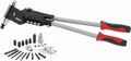 AVAK MaxDuty Swivel TRIO - 3-in-1 360° Heavy Duty Swivel Head Fastening Tool for 1/4' Rivet, 3/8' Blind Rivet Nut and 5/16' Rivet Stud. (Standards UNC)