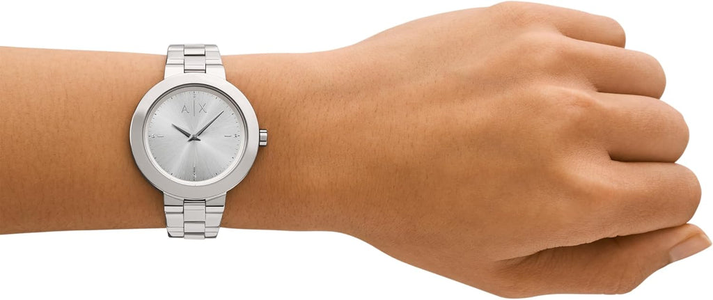 Armani Exchange A|X Women's Watch, Two-Hand Stainless Steel Watch for Women
