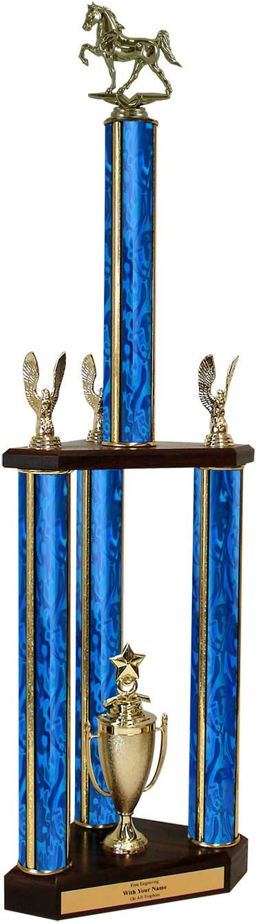 Tennessee Walker Triple Column Trophy - 30'
