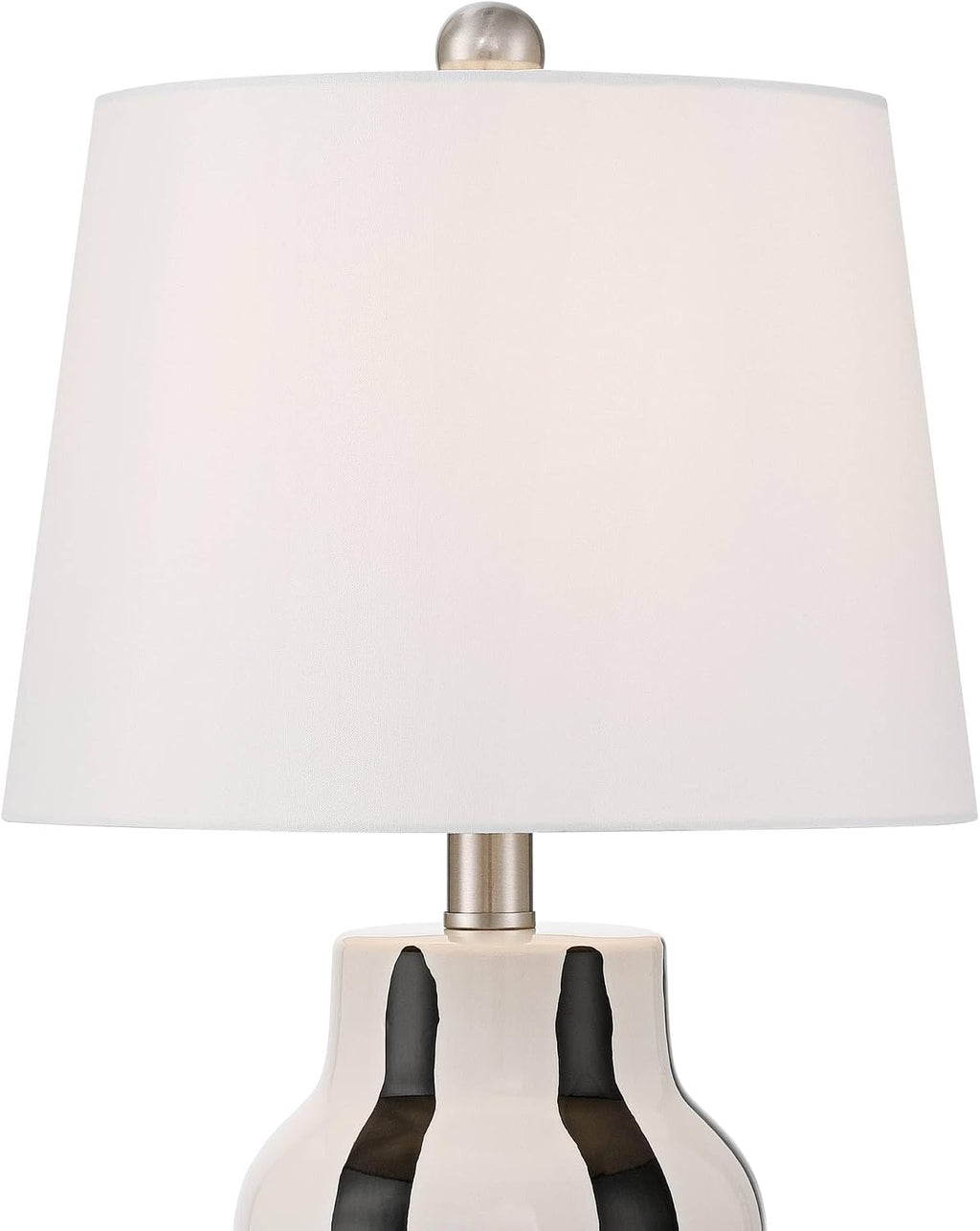 360 Lighting Cookies and Cream 20 1/2 High Black and White Ceramic Table Lamp Set of 2