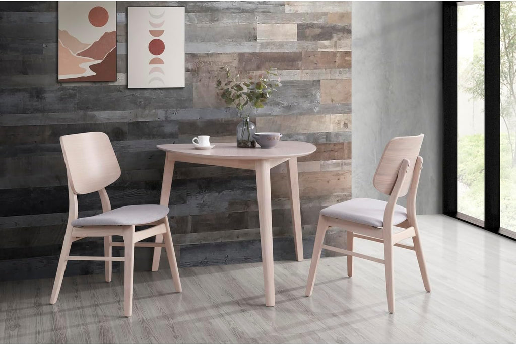 New Classic Furniture Oscar Wood Corner Table, White Ash