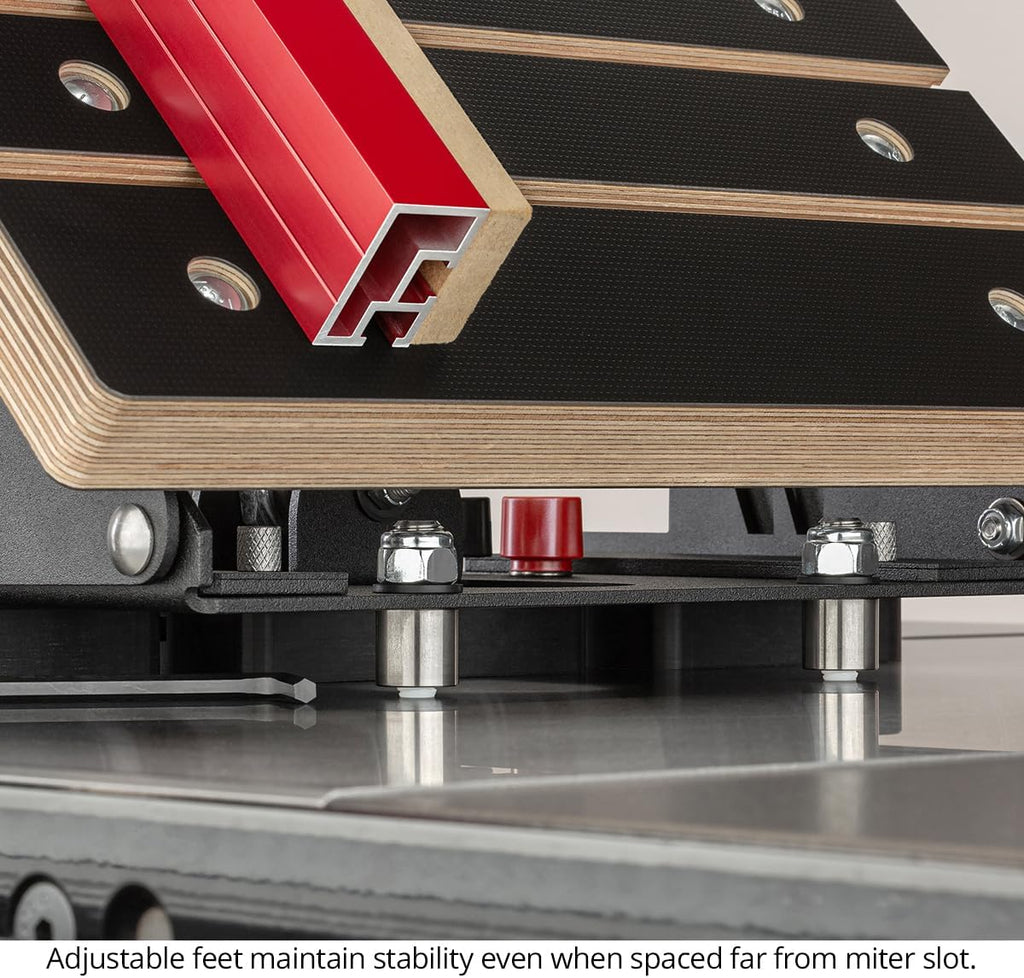 Joinery Sled, Micro-Adjustable Jig for Cutting Precise Box Joints, Miters & Angled Cuts on the Table Saw and Router Table, Made in USA JSLED