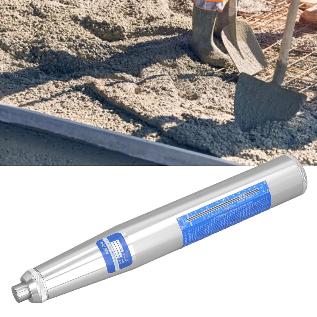 Concrete Rebound Hammer Tester, Portable Concrete Resiliometer Test Meter Tool, The Scope of 20-110Mpa, for Testing Building Wall, Roads, Bridges