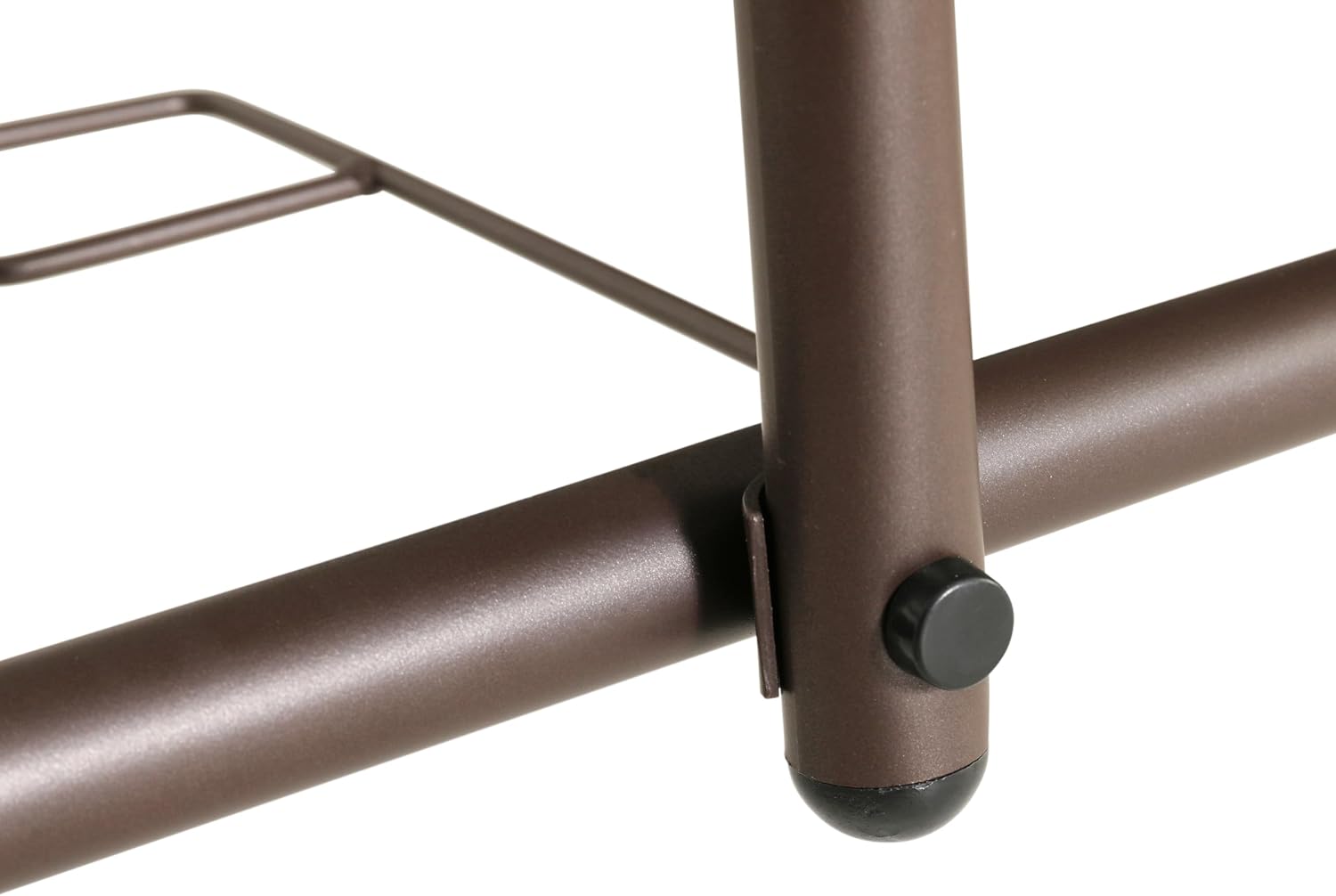 Flash Furniture Tory 31.5' x 55' Rectangular Tempered Glass Metal Table with Umbrella Hole, Bronze