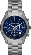 Michael Kors MK9122 - Slim Runway Three-Hand Beige Gold-Tone Stainless Steel Watch