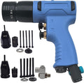 Air Rivet Nut Tool Kit, Pneumatic Pull Nut Setter with M3, M4 Mandrels for Sheet Metal Fastening Threaded Insert Installation