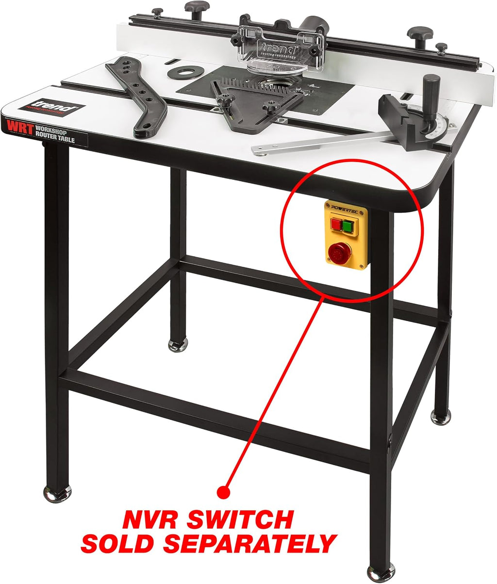 Trend WRT Workshop Router Table, Free Standing with Precision Engineered Components, 120V NVR Switch Not Included, WRT