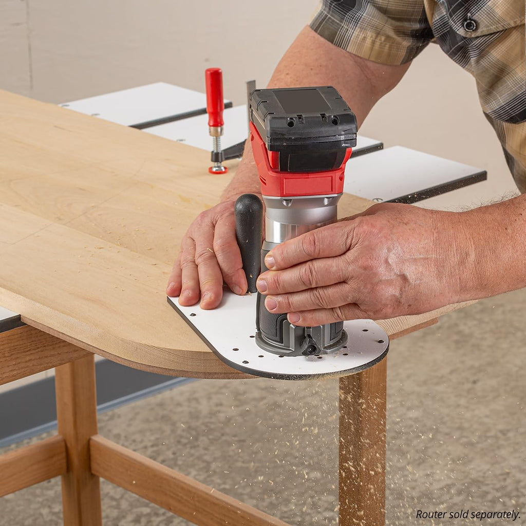 Woodpeckers Double-Duty Benchtop Router Table. Switch Between Hand-Held & Table Routing Instantly. Fits Most Popular Trim Routers. Folds for Easy Storage. Built-in Dust Port. Made in USA - SMRT-A