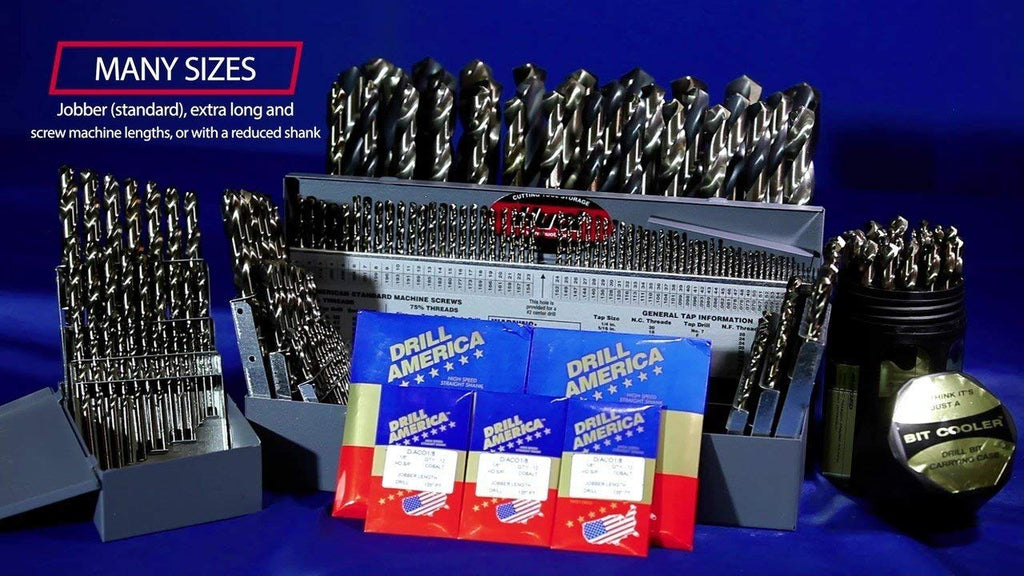 Drill America 15/32' x 12' Cobalt Aircraft Extension Drill Bit (Pack of 6), GLBCO Series
