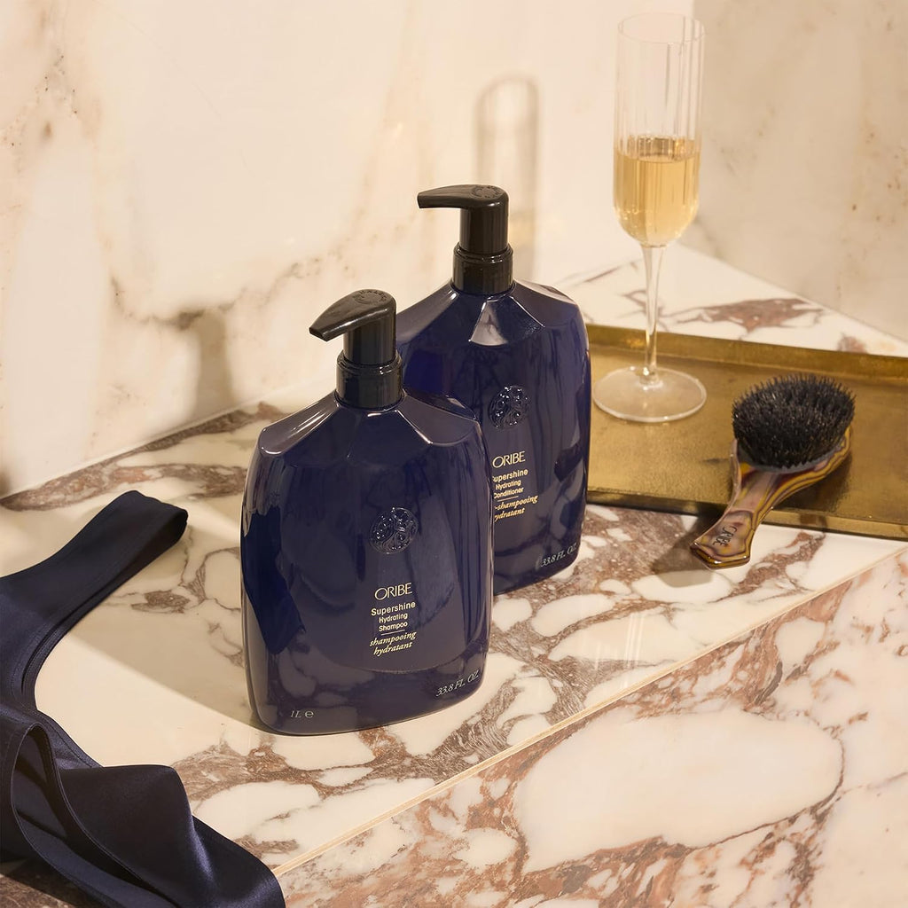 Oribe Supershine Hydrating Shampoo - Hydrates, Moisturizes & Nourishes Dry Hair - Adds Shine & Softens Strands - Smooths Frizz & Flyaways - For All Hair Types