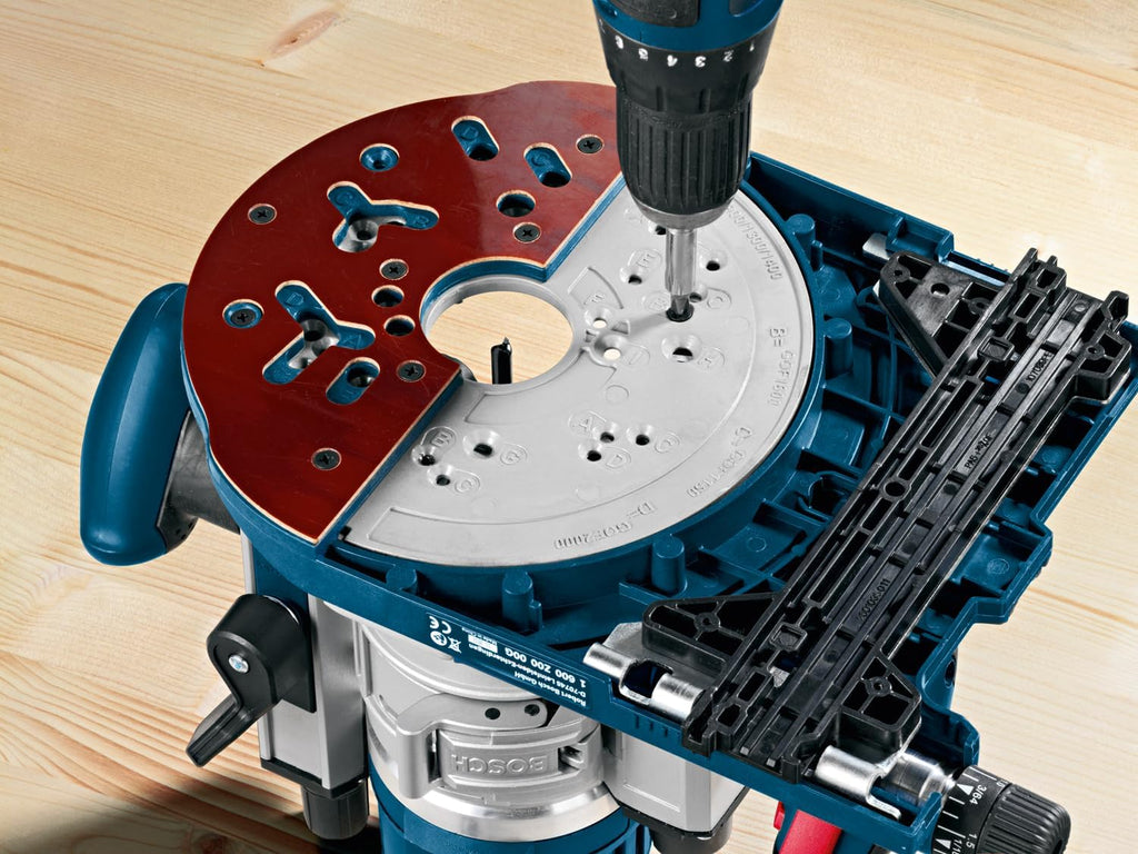 Bosch Professional 1600Z0000G Adapters for The Fsn Ofa Guide Rail, for Use During Guided Routing with Bosch Fsn Guide Rails, Blue