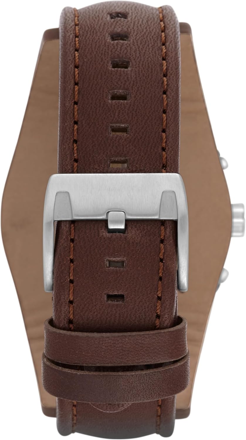 Fossil Men's Watch, Coachman Quartz Stainless Steel and Chronograph Leather Watch for Men