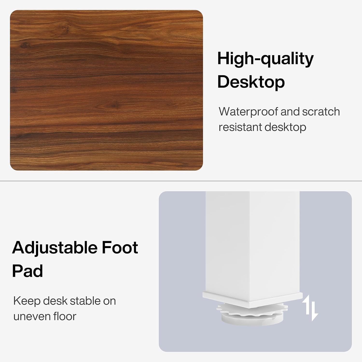 Tribesigns 6.5FT Conference Table, 78.7-Inch Rectangle Meeting Seminar Table, Large Business Tables for 6-8 People (Only Table) (Walnut+White)
