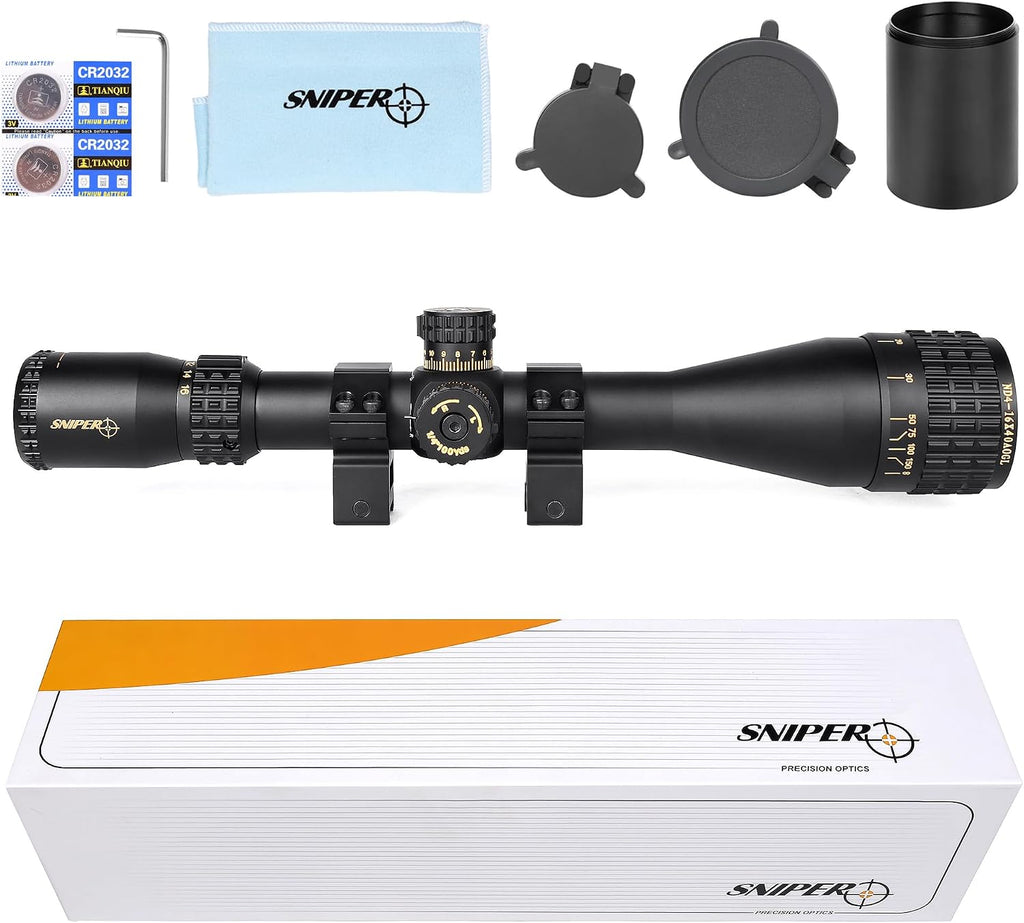 Rifle Scope 6-24x50 / 4-16x50 Red/Green/Blue llluminate Reticle AO Hunting Scope
