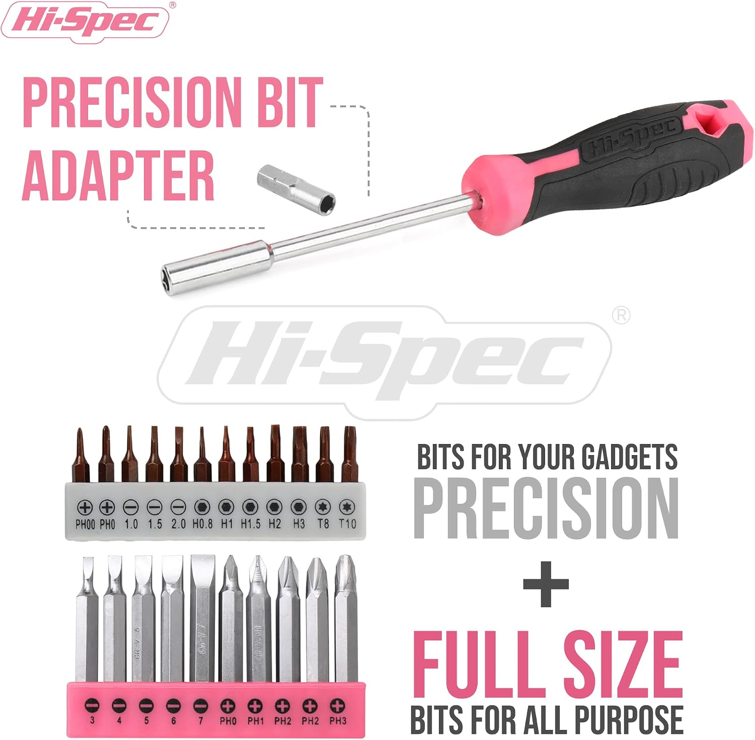 Hi-Spec 58pc Pink 8V USB Electric Power Cordless Drill Driver & Tool Kit Set and 58pc Red 8V USB Electric Power Cordless Drill Driver & Tool Kit Set