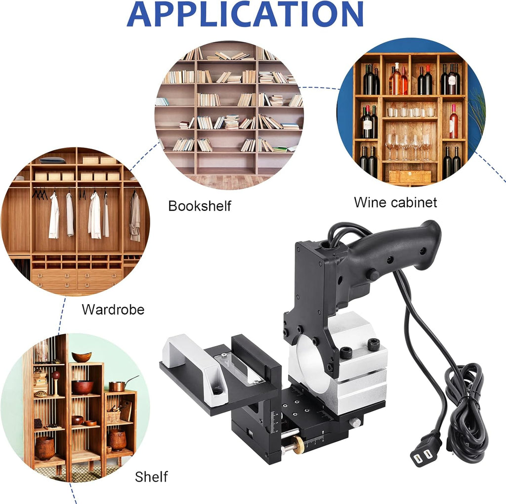 YUCHENGTECH 2 in 1 Invisible Fastener Slotting Bracket Router Mortising Jig Mortise and Tenon Jig for Router Woodworking Slotting Locator for Woodworking Furniture Splicing