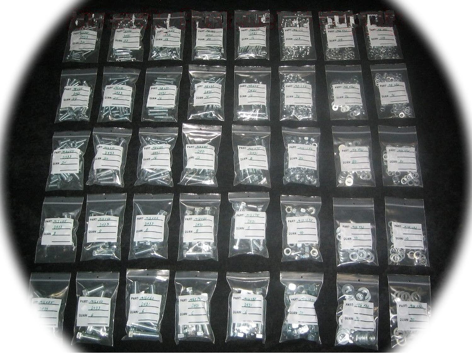 New Metric Grade 10.9/8 Bolt NUT & Washer Assortment- KIT COARSE Thread Hardware Fastener Kit Set RV9356S