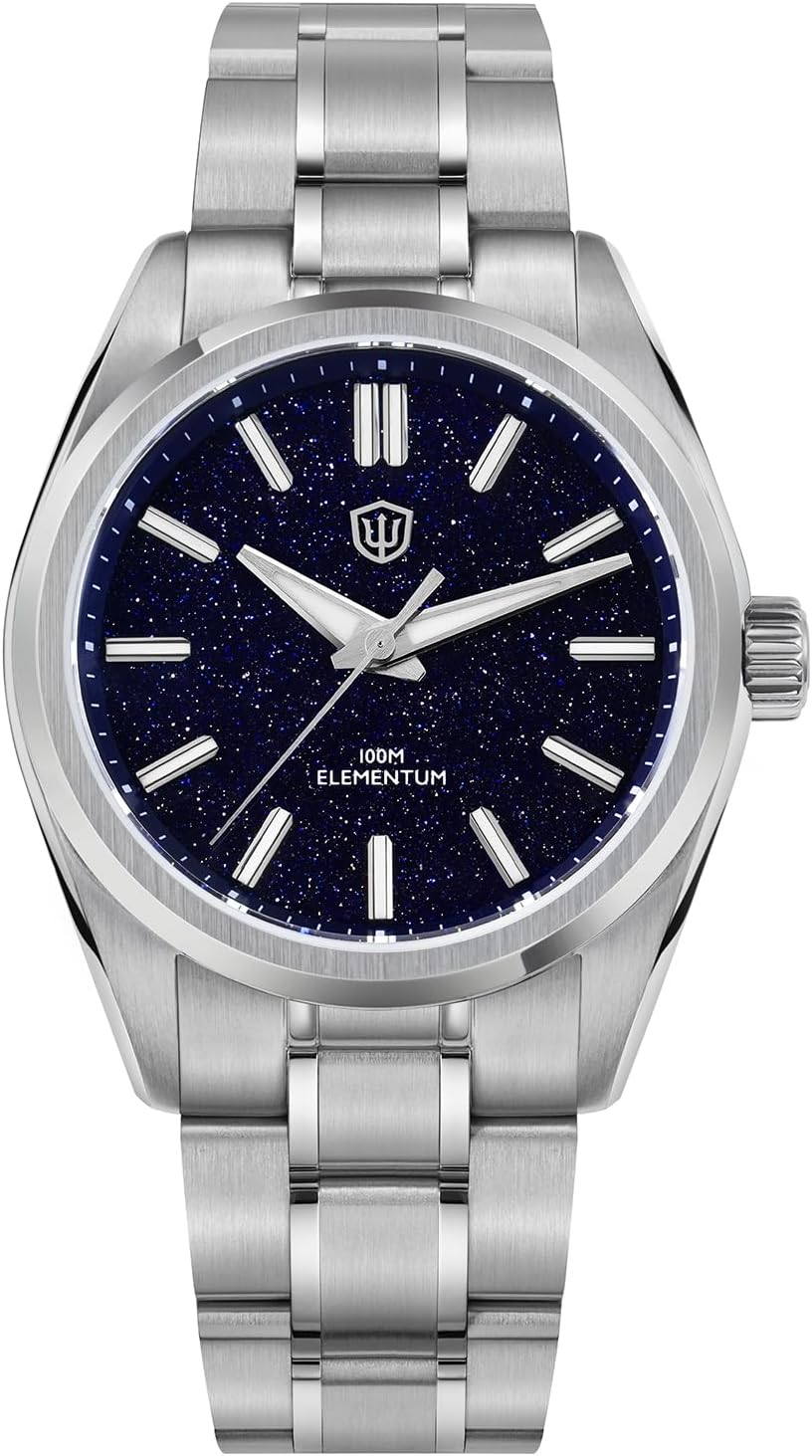 watchdives WD0003C Elementum Original Design Men Watch VH31 Sweep Second Quartz Watch 36mm Sapphire Crystal Luxury Wristwatch 100m Waterproof