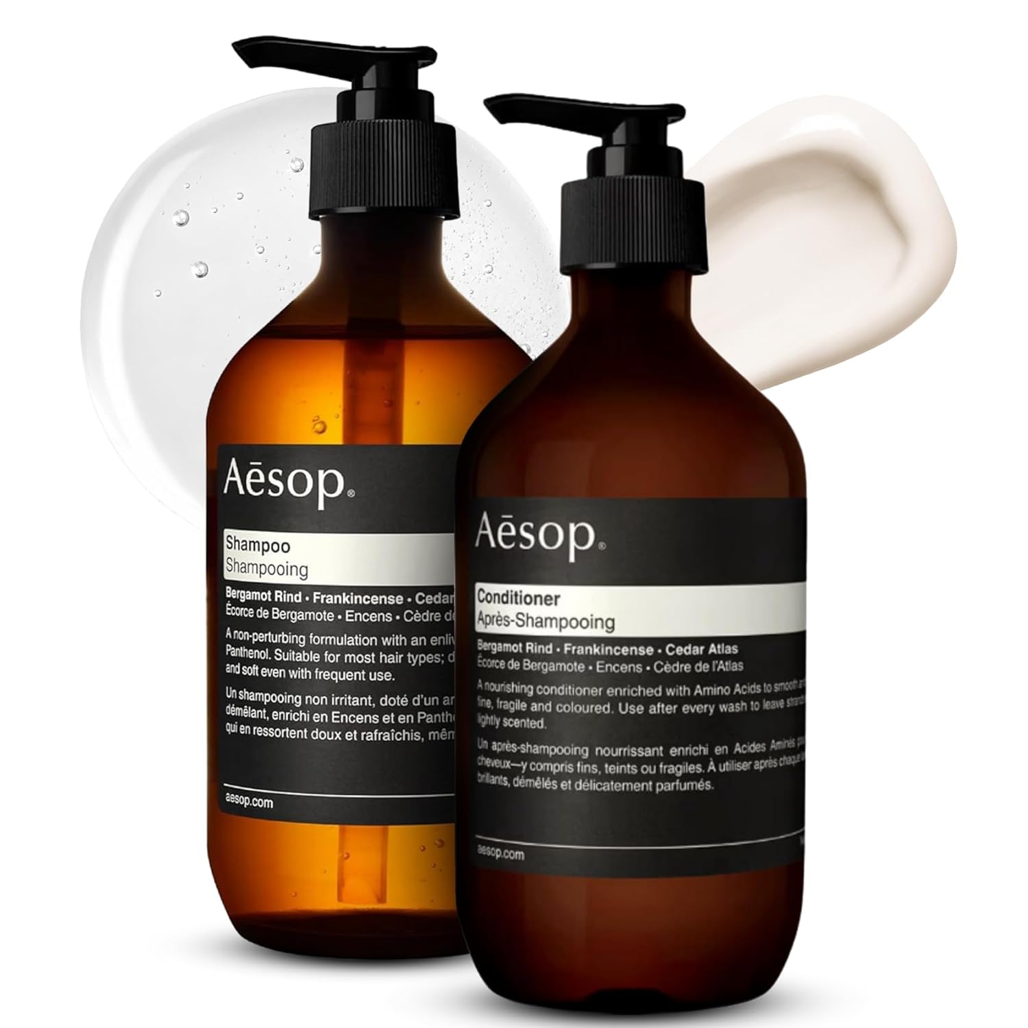 Aesop Shampoo and Conditioner Set for All Hair Types | Purifying & Hydrating Hair Care Duo with Bergamot Rind, Frankincense & Cedar Atlas | Gentle & Color-Safe | 16.9 oz (Set of 2)