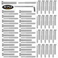 CKE 40 Pack Stainless Steel Invisible Receiver and Swage Stud End for 3/16 Inch Cable Railing, Deck Stair Threaded End Fitting for Wood & Metal Post