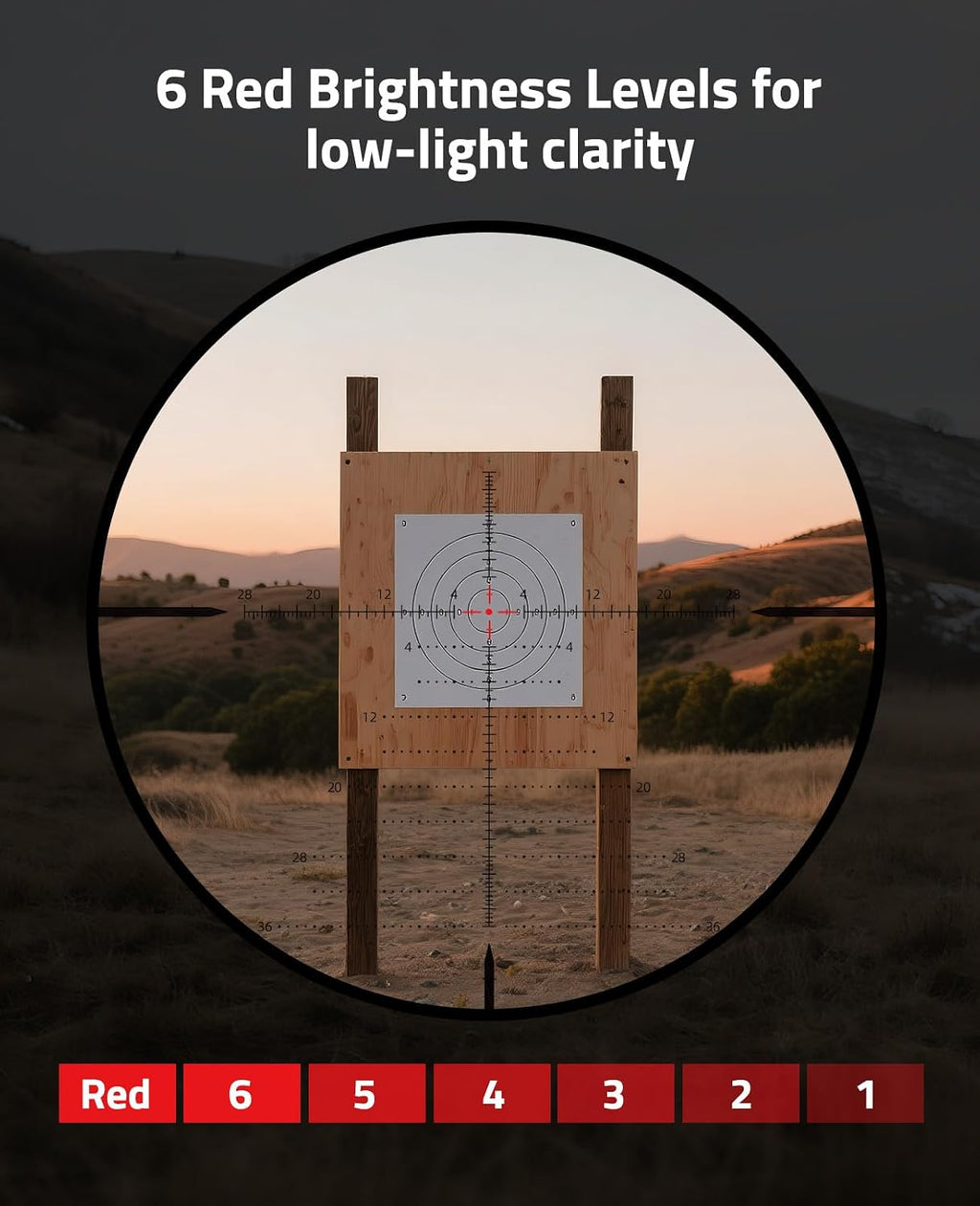 EZshoot FFP Rifle Scope with Zero Stop, MOA Illuminated Reticle, Parallax Adjustment, 30mm Tube Long Range Scope for Hunting, First Focal Plane Riflescope